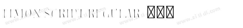 Limon Script Regular字体转换